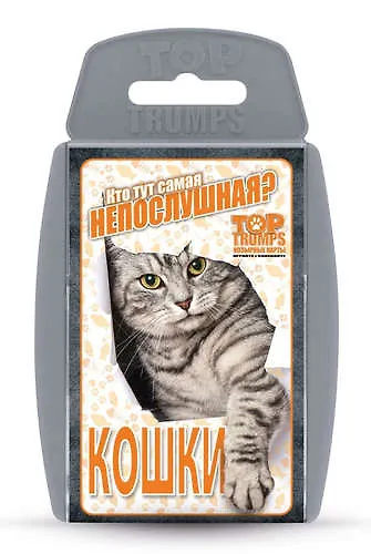 Настольная карточная игра, Winning Moves, серии Топ Трампс Кошки 329273 — 1