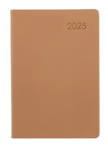 Ежедневник дат. 2025г. А5 176л "Paragraph" какао, 7Б, тв.переплет, иск.кожа, покрытие Soft Touch, термотиснение, тонир.блок, скругл.углы, вырубка, ляссе, инд.уп