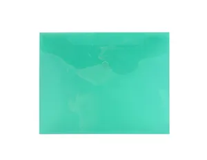 Папка пластик В5 зеленая на кнопке