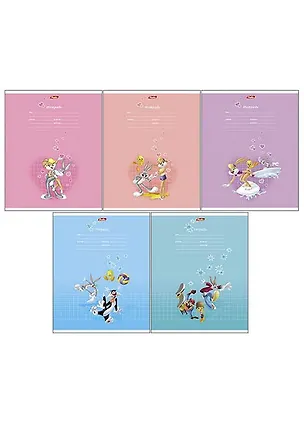 Тетрадь 12л круп.кл. "Забавные мультяшки (WB)" ассорти, Hatber 218957