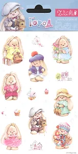 Наклейки Зайка Ми . Город (19*10см)