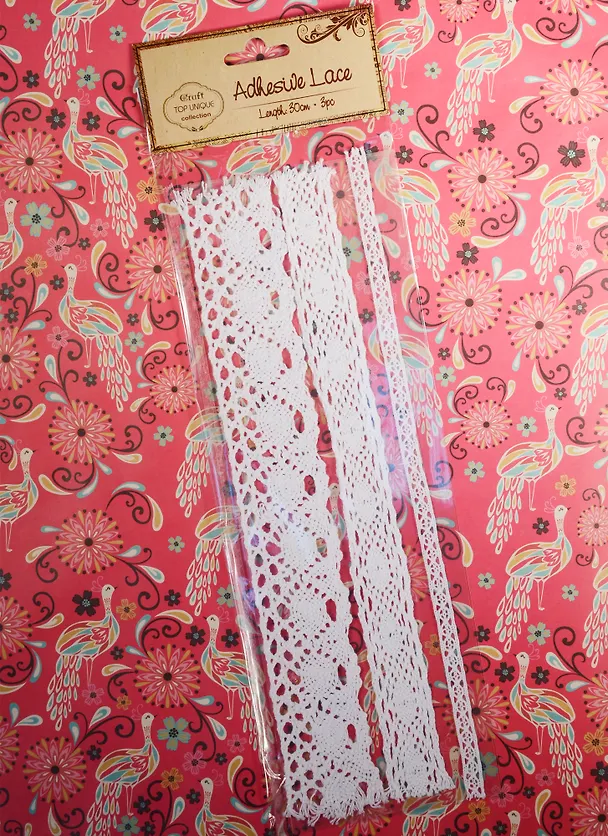 Тесьма декор, 3*30см, белая/экрю (S20368660) 2531640 — 2
