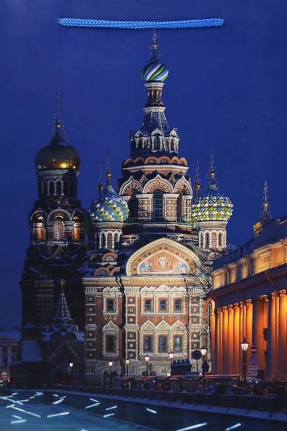 Пакет А6 12*16*6 СПб "Храм Спаса на Крови" фото Демичев П. бум.мат.ламинат 3091764 — 3