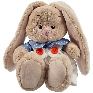 Мягкая игрушка Зайка Ми в белом комбинезоне (15 см) (SidX-440) 2882166