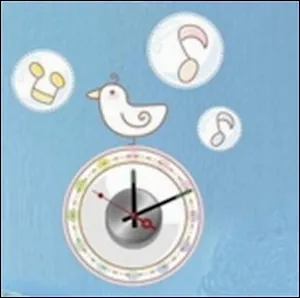 Часы настенные Часы-стикер D10 (10B108) (блистер)