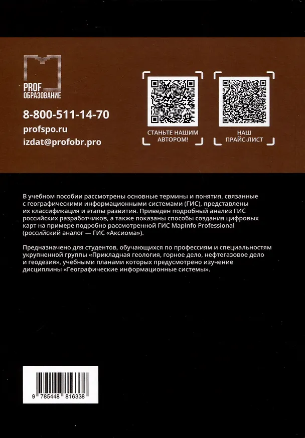 Книга Географические информационные системы. Учебное пособие (Елена Яроцкая, Анна Матвеева, Анна Дьяченко) — 2