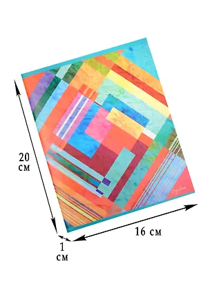 Тетрадь в клетку Unnika, "Цветные абстракции", 96 листов, в ассортименте 242529