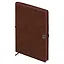 Ежедневник дат. 2026г. А5 176л "Тиволи глосс" коричневый, кожзам, мягк. переплет, застёжка-резинка, блинт.тиснение, офсет, справ.мат-лы, ляссе, инд.уп — 3116545 — 3
