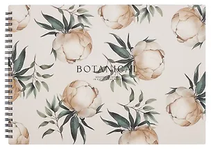 Альбом для рисования 40л А4 "Peony", айвори, карт.обл., спираль, ламинация, микротекстурирование 3085082