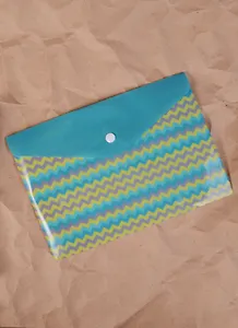 Папка-конверт "Зигзаг" А5 на кнопке