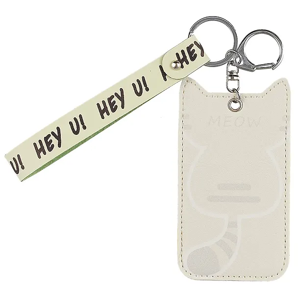 Чехол для карточек с ушками Котик Meow (PU) (11×7) (12-7260A-4) 2695610 — 1