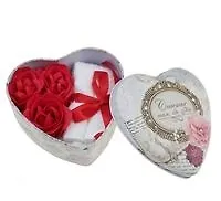 Набор Счастье там где ты (554339) (13х12) (3шт. мыльные лепестки, полотенце) 2345653