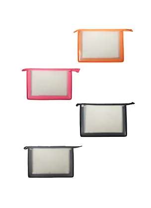 Папка для тетрадей А4 молния сверху, жест.пластик, Канцбург 225399