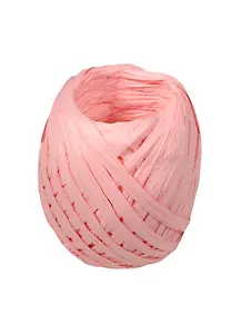 Набор для упаковки, кокон, рафия, 20м, крафт уп., розовый