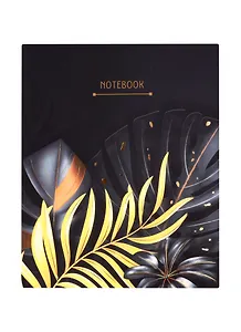 Книга для записей А5 72л кл. "Золотые нюансы" интегр.переплет, ламинация soft touch, тиснение фольгой