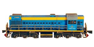 Умная бумага Сборная модель из картона "Тепловоз ТЭМ-2У". (Эпоха IV) м1:87 (293)