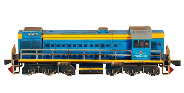 Умная бумага Сборная модель из картона "Тепловоз ТЭМ-2У". (Эпоха IV) м1:87 (293) 309497 — 1