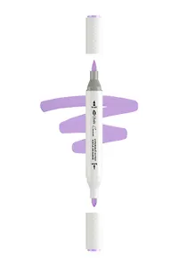 Маркер акриловый "Сонет" лиловый, двусторонний, перо кисть/пуля