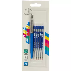 Ручка гелевая Parker, Jotter Orig GEL Blue, подарочная синяя — 262338 — 1