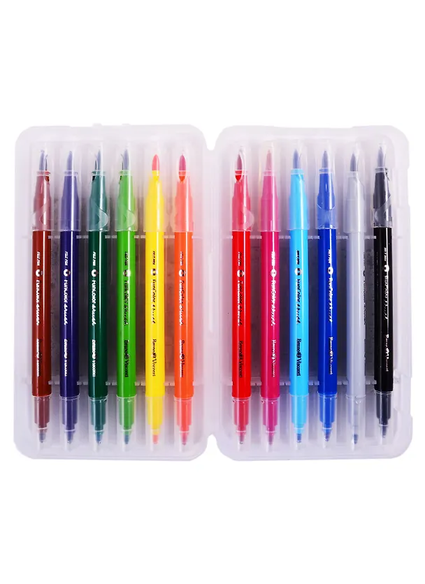 Фломастеры «FunColor» Bruno Visconti, 12 цветов, двусторонние 257511 — 4