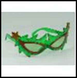 Карнавальные очки "Елочки" из пластика, арт. 25009/10 (18*7.5*13.6 см)