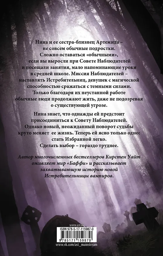 Книга Истребительница вампиров (Кирстен Уайт) — 2
