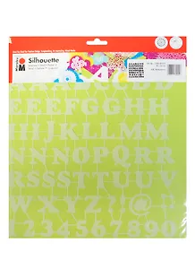 Трафарет-силуэт Marabu 015 Буквы лат и цифры (028900015) (30х30см)