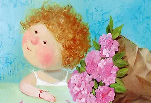 Магнит Евгения Гапчинская.Гортензии пахнут нежностью