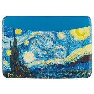 Чехол для карточек горизонтальный Ван Гог Звездная ночь (ДКГ2017-03)