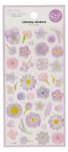 Наклейки Цветы (сиреневый), PVC