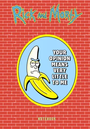 Блокнот "Рик и Морти. Банан Рик", 72 листа — 2824924 — 1