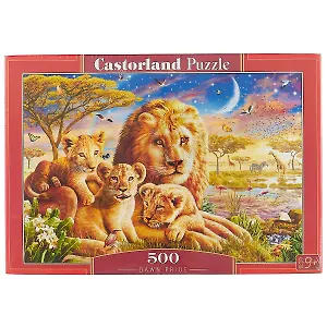 Пазл Castorland 500 эл. 47*33см. Семья львов B-52134