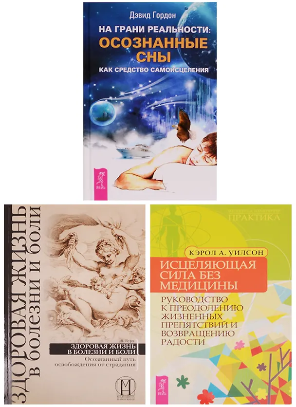 Книга На грани реальности Здоровая жизнь в болезни Исцеляющая сила без медицины (компл. 3кн.) (0596) (упаковка) (Давид Гордон) — 2