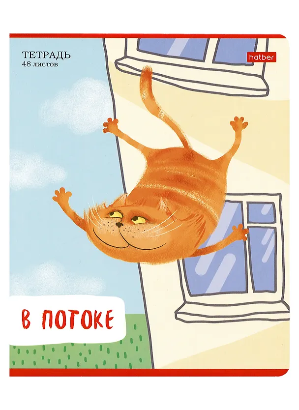 Тетрадь общая «Кот - обормот», 48 листов в линейку, А5, в ассортименте - Hatber 2980167 — 5