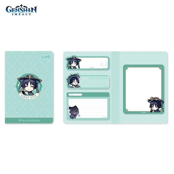 Блоки для записей 04шт "Chibi Expression The Wanderer" диспенсер-книжка 3047493 — 4
