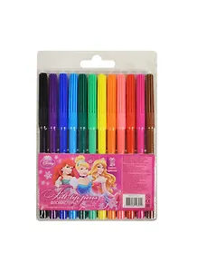 Фломастеры 12цв "Princess", вент.колп., пл.уп, подвес,  Disney
