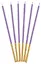Набор свечей для торта Violet (фиолетовые) (6шт) (15см) (12-7color-candle_16) — 3106240 — 3