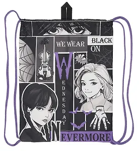 Мешок для сменной обуви "Уэнсдэй", 36 х 47 см, 1 отделение