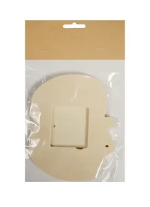 Заготовка для фоторамки в пакете с хедером (фанера), яблоко, 11,5*10 см (11-24942-J8)