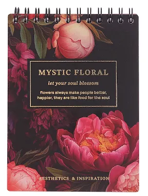 Блокнот А6, 80 листов в линейку, "Blossom. Peonies", на спирали 3077239
