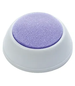 Подушка для смачивания пальцев круглая серая, Стамм