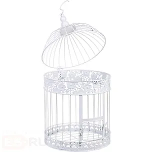 Клетка декоративная белая (44х25х25) (31922) 2381123