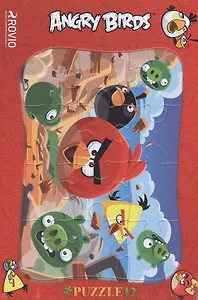 Пазл 12 элементов в рамке Angry Birds 1 (203х297 мм) (12П34_10382) (упаковка)