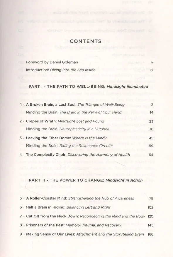 Книга Mindsight : The New Science of Personal Transformation (Дэниел Дж. Сигел) — 2