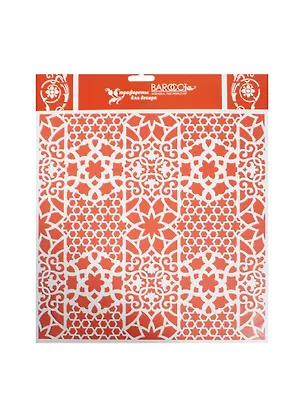 Трафарет пластик многоразовый Арабеска (АН3832600) (Ф-039) (30х30см) 2470315