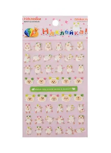 Наклейка декоративная зефирная 2 Овцы 1 (95х185) (Наклей-ка) (упаковка)