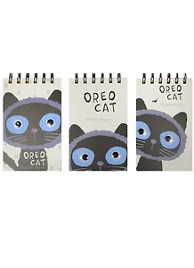 Блокнот на пружине Котенок с бегающими глазками (192стр) (14х9)