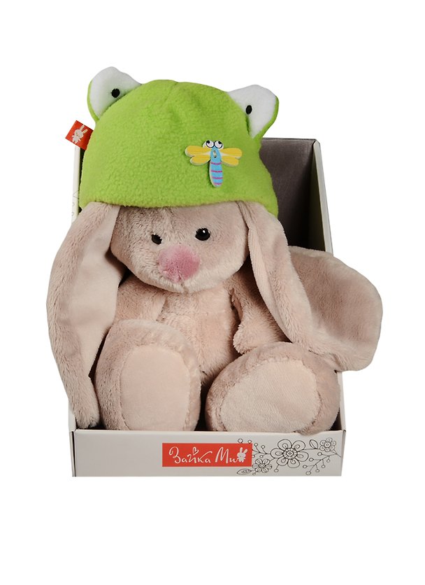 Игрушка мягкая Budi Basa, Зайка Ми в шапке - лягушка 15см 2519418 — 1