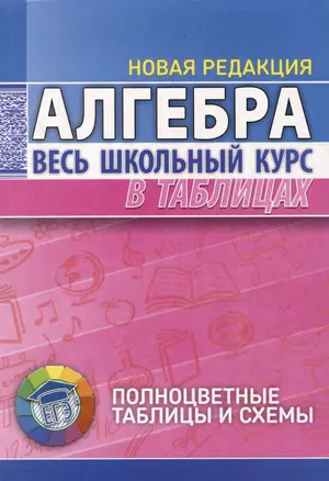 Алгебра. Весь школьный курс в таблицах — 3004380 — 1