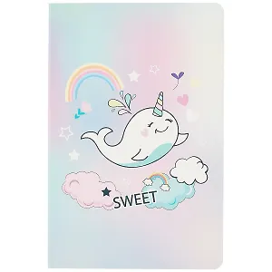 Тетрадь в клетку Kairui, Happy narwhal, 32 листа, в ассортименте